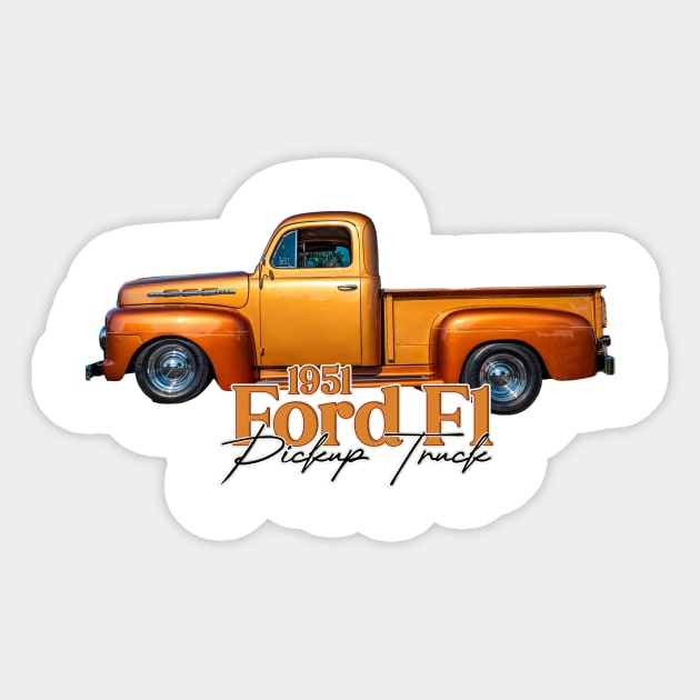 1951 Ford F1 Pickup Truck Sticker by Gestalt Imagery